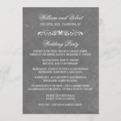 Programmes de mariage aquarelle (Devant)