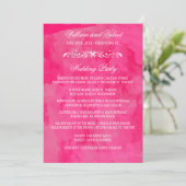 Programmes de mariage aquarelle (Debout devant)