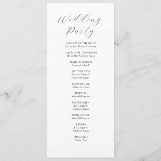 Programmes de mariage Aquarelle rouge libellule (Dos)