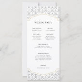 Programmes de mariage Art Déco Frame (Dos)