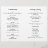 Programmes de mariage automnaux aux teintes rustiq (Dos)