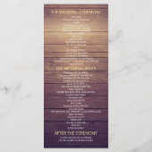 Programmes de mariage Automne Feuille d'érable Cit (Dos)