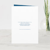 Programmes de mariage bleu simple (Dos)