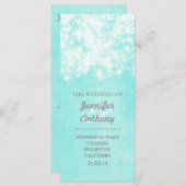 Programmes de mariage bleu vintage (Devant / Derrière)