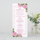 Programmes de mariage Bouquets d'angle rose joli (Debout devant)