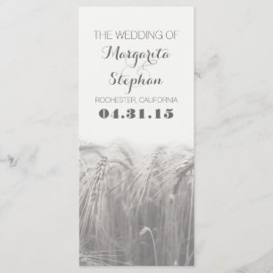 programmes de mariage campagnard rustique