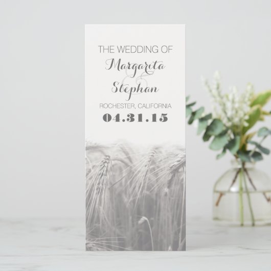 programmes de mariage campagnard rustique (Debout devant)