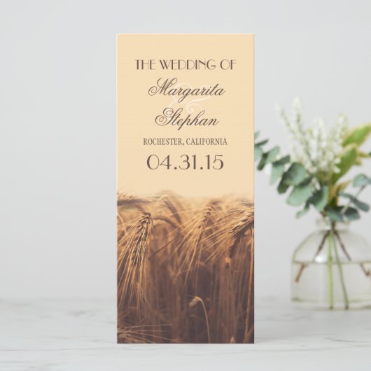 programmes de mariage campagnard rustique (Debout devant)