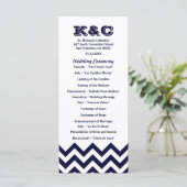 Programmes de mariage Chevron (Debout devant)