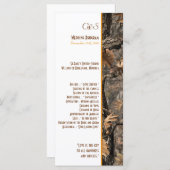 Programmes de mariage chic Camo Chic Hunter (Devant / Derrière)