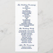 Programmes de mariage chic Marine et Blancs (Dos)