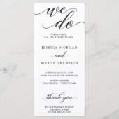 Programmes de mariage classique - Nous le faisons (Devant)