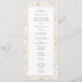 Programmes de mariage classiques à la rose blanche (Dos)