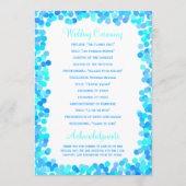 Programmes de mariage Confetti (Dos)