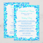 Programmes de mariage Confetti (Devant / Derrière)