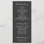 Programmes de mariage Confetti vintage Parties sci (Dos)
