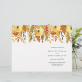 Programmes de Mariage de automne aquarelle (Debout devant)