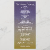 Programmes de mariage de bocal de mason peint en b (Dos)