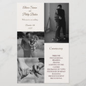 Programmes de mariage de collection de photos mode (Devant)