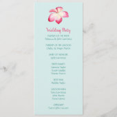 Programmes de mariage de fleurs de la Plumeria tro (Dos)