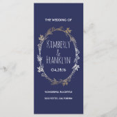 Programmes de mariage de germes floraux de marine  (Devant)