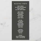 Programmes de mariage de la branche de l'arbre écl (Dos)