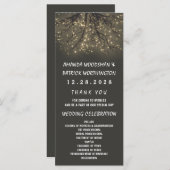 Programmes de mariage de la branche de l'arbre écl (Devant / Derrière)