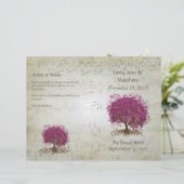 Programmes de mariage de l'arbre à feuilles en for (Debout devant)