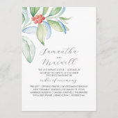 Programmes de mariage de Noël Élégante verdure d'h (Devant)