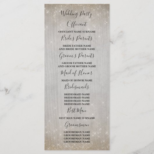 Programmes de mariage de plage couple étoile de me (Dos)