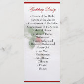 Programmes de mariage des roses (Dos)