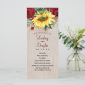 Programmes de mariage des roses rouges et des tour (Debout devant)