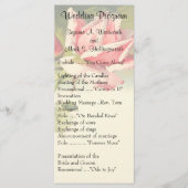 Programmes de mariage des Roses vintages (Devant)