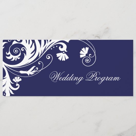 Programmes de mariage élégants (Dos)