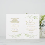 Programmes de mariage élégants avec vignes et call (Debout devant)