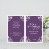 Programmes de mariage élégants -Nadine (Prune / Vi (Debout devant)