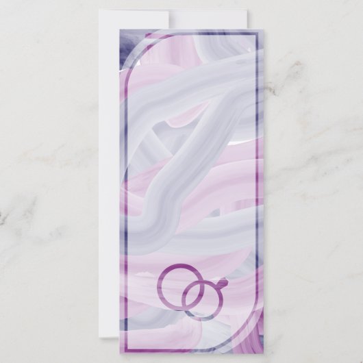 Programmes de mariage en acrylique simple et éléga (Dos)