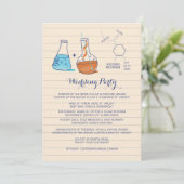 Programmes de mariage en chimie bleue et orange (Debout devant)