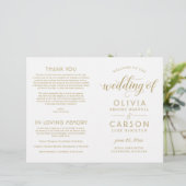 Programmes de mariage en écriture moderne antique (Debout devant)