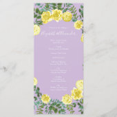 Programmes de mariage Fleur de lilas jaune clair R (Devant)