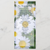 Programmes de mariage floral Cartes en rack (Dos)