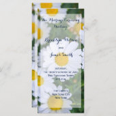 Programmes de mariage floral Cartes en rack (Devant / Derrière)