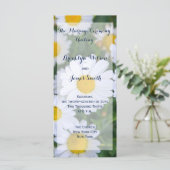 Programmes de mariage floral Cartes en rack (Debout devant)