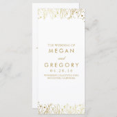 Programmes de mariage floral pour bébé (Devant / Derrière)