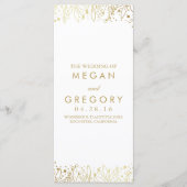 Programmes de mariage floral pour bébé (Devant)