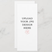 Programmes de mariage imprimés 10 cm x 23 cm (Devant / Derrière)