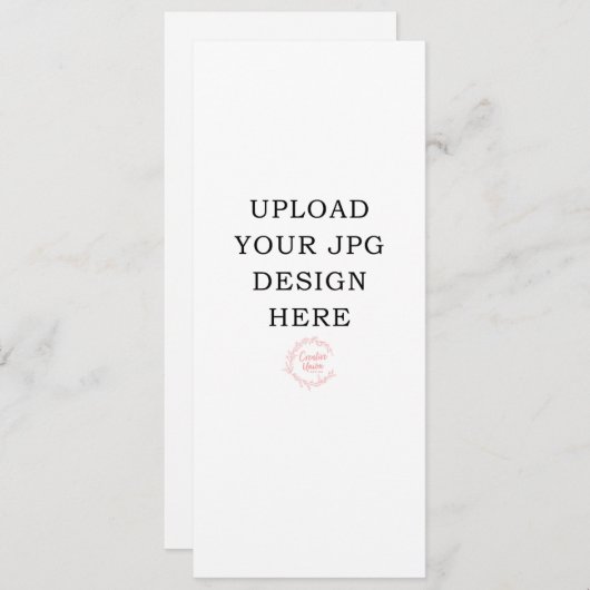 Programmes de mariage imprimés 10 cm x 23 cm (Devant / Derrière)