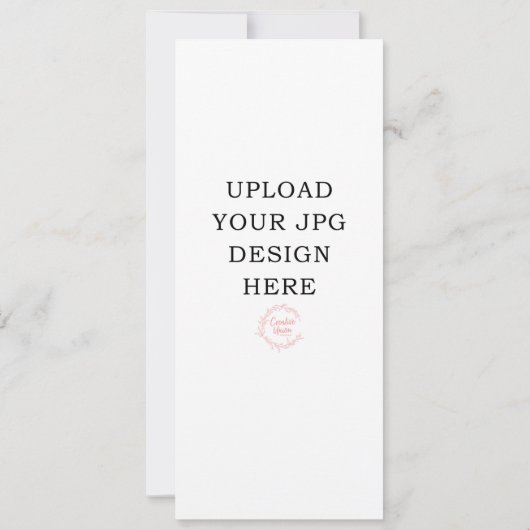 Programmes de mariage imprimés 4" x 9" (Dos)