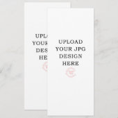 Programmes de mariage imprimés 4" x 9" (Devant / Derrière)