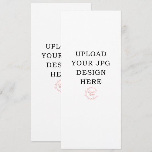 Programmes de mariage imprimés 4" x 9" (Devant / Derrière)